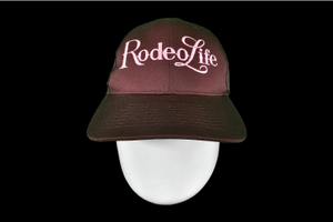 Rodeo Life Ball Cap - Brown & Pink
