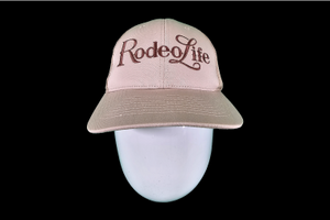 Rodeo Life Ball Cap - Khaki & Brown