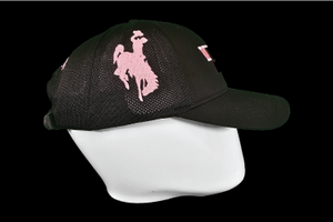 Wyoming Rodeo Ball Cap - Black & Pink