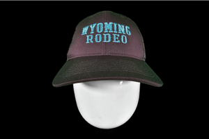 Wyoming Rodeo Ball Cap - Black & Teal