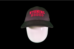 Wyoming Rodeo Ball Cap - Black & Red