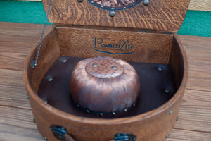 Wooden Hat Box - Oak