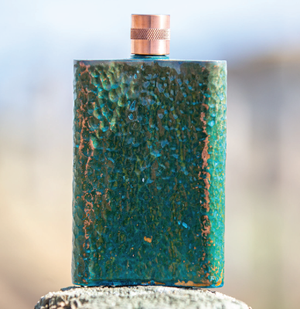 Hammered Green Flask