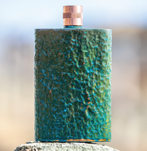 Hammered Green Flask