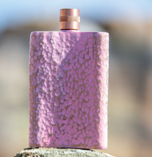 Hammered Flask Pink