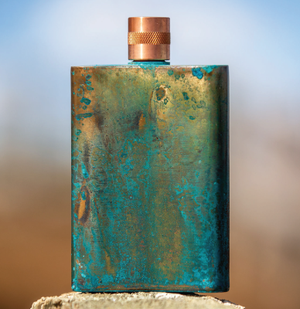 Blue Copper Flask