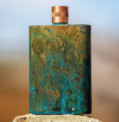Blue Copper Flask
