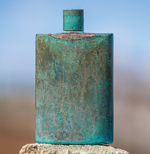 Turquoise Patina Flask