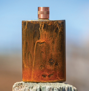 Copper Patina Flask