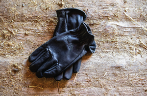 Black Cowhide Gloves