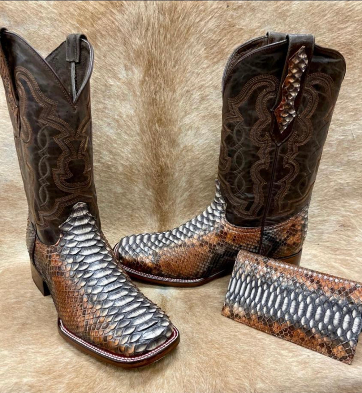 Limited Edition Men's Bench-Made Python Boots